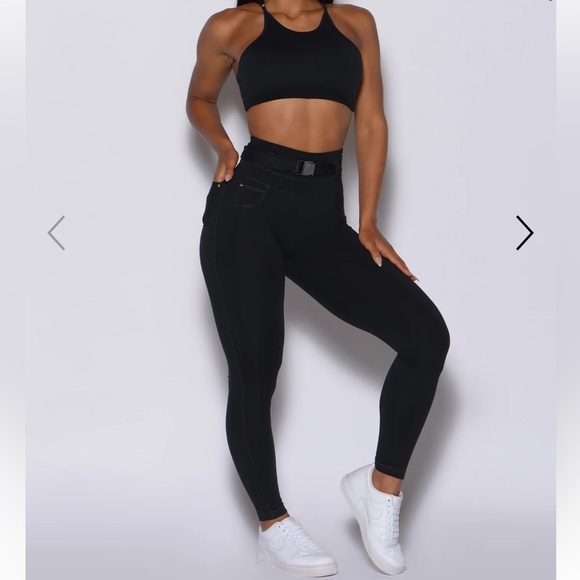 Bombshell Sportswear Peach Leggings - Picture 3 of 6